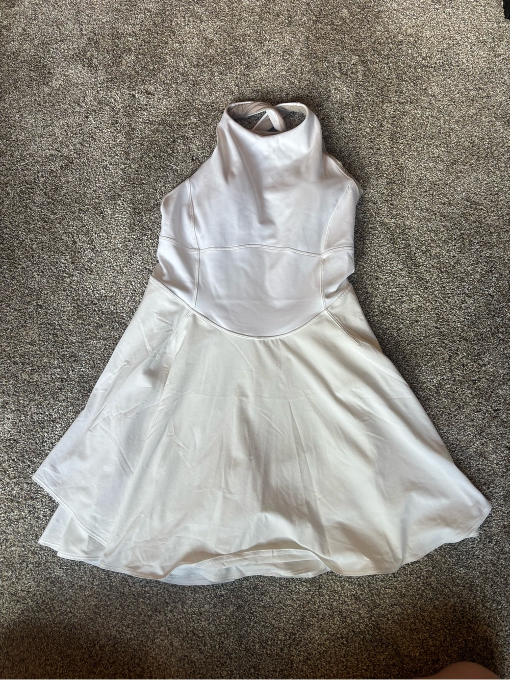 lululemon athletica White Sleeveless Fit-and-Flare Mini Dress